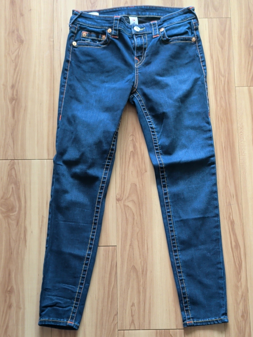 Women’s Dark Blue True Religion Skinny Jeans